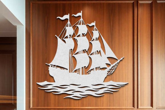 Download Laser Cut Sailboat Sea Ship Wall Art SVG - Ship Collection