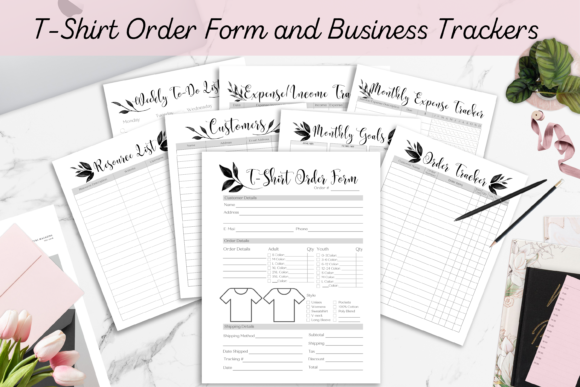 Download T-Shirt Order Form &amp; Business Trackers - Business tracker Collection