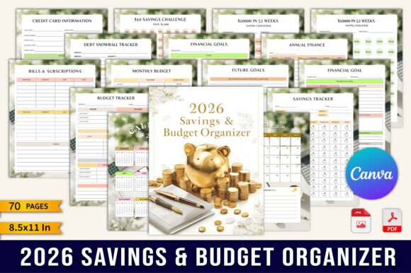 Download 2026 Savings &amp; Budget Organizer - Budget organizer Collection