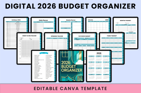 Download Digital 2026 Budget Organizer/KDP - Budget organizer Collection