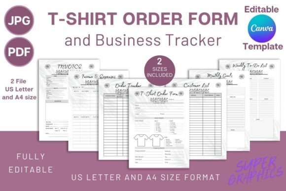 Download T-Shirt Order Form - Business Tracker - Business tracker Collection