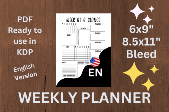 Download Weekly Planner Organizer Kdp Interior - Planner organizer Collection