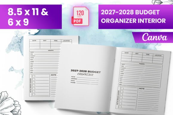 Download 2027-2028 Budget Organizer Interior KDP - Budget organizer Collection