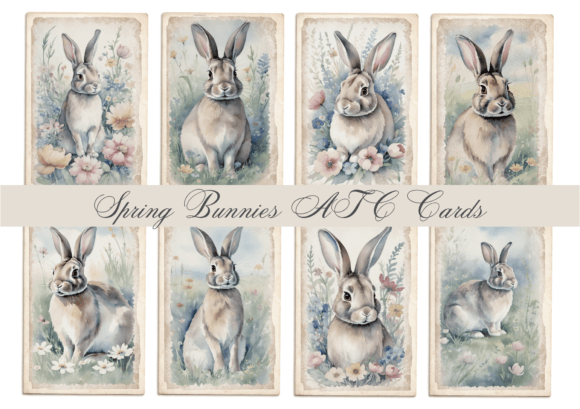 Download Spring Bunnies ATC Cards - Atc cards Collection